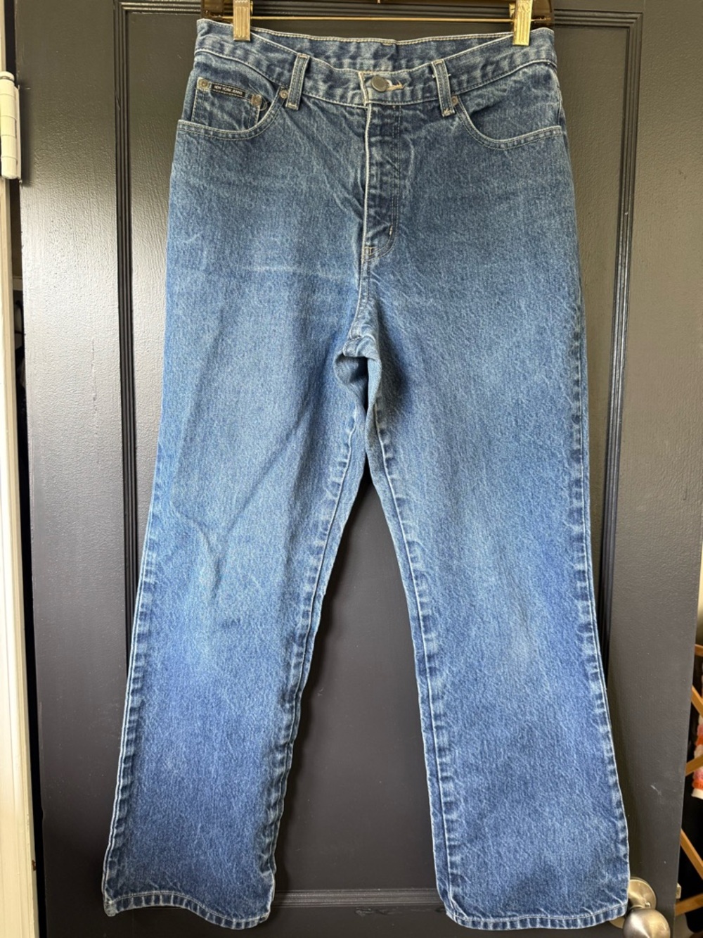Vintage 90’s New York Jeans: Women’s Boot Cut - Medium Blue Denim